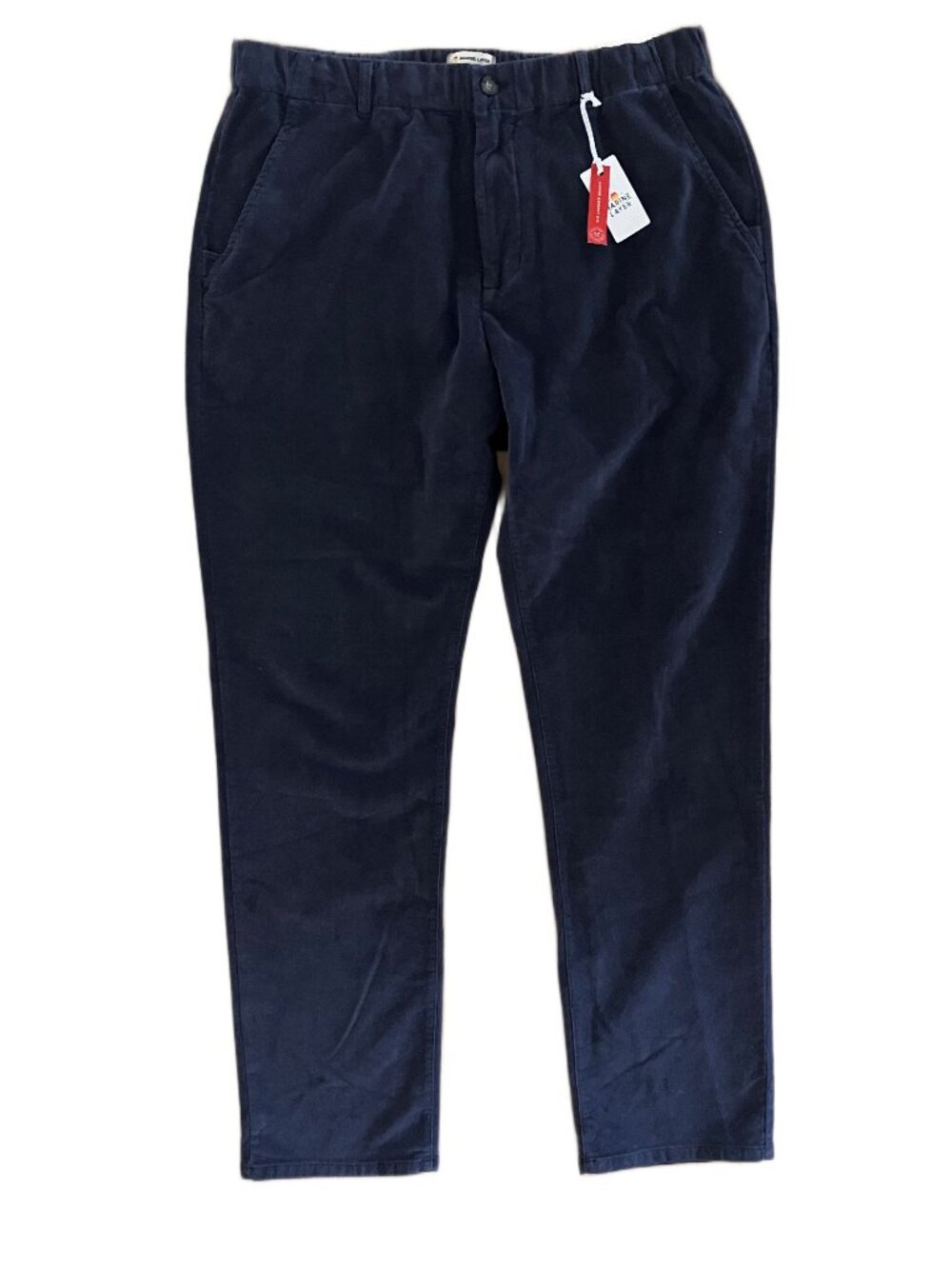 Marine Layer Men's Saturday Moleskin Slim Straight Chino Mood Indigo Size L-32 - Picture 7 of 13